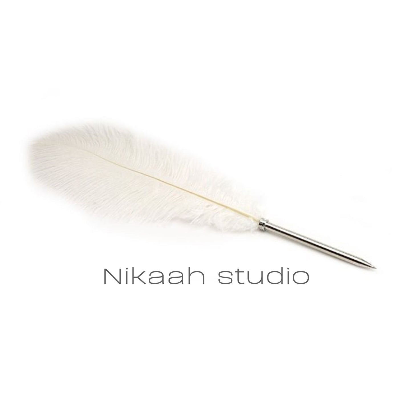 Quill pen white barrel