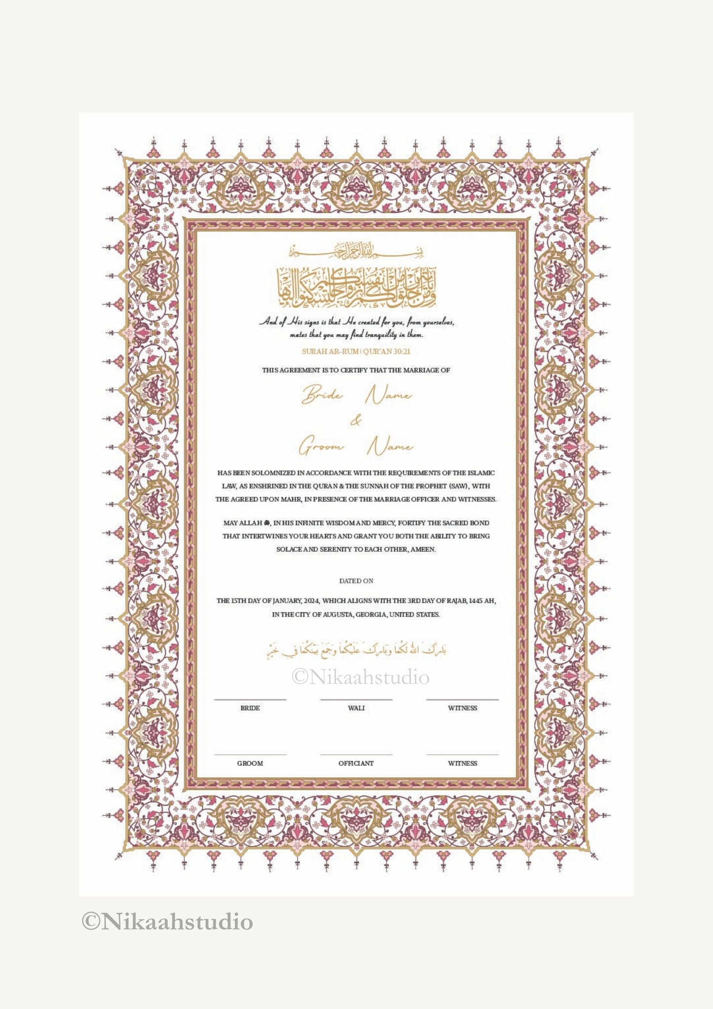 Sakinah's Oath