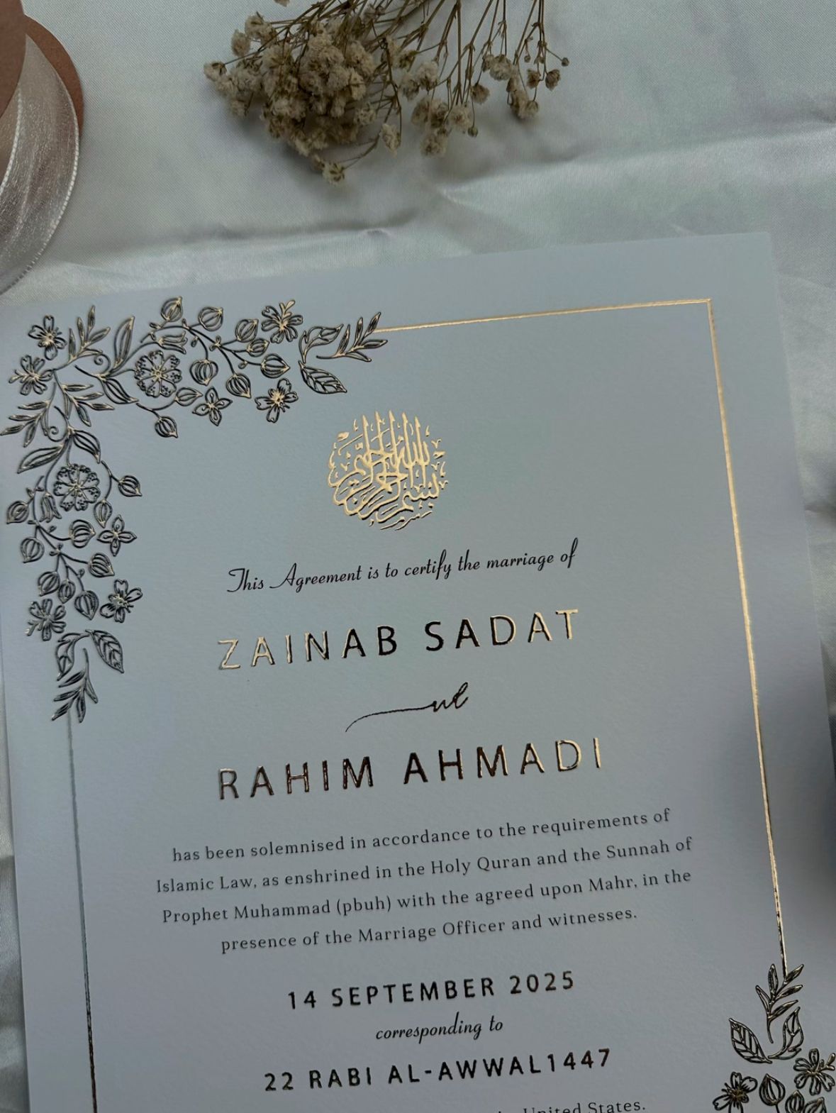 Aurora' Charm- Gold Foil