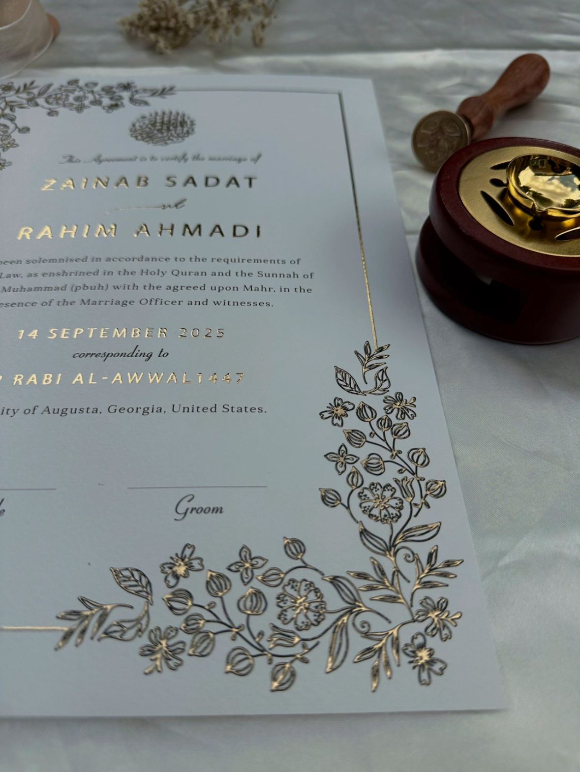 Aurora' Charm- Gold Foil