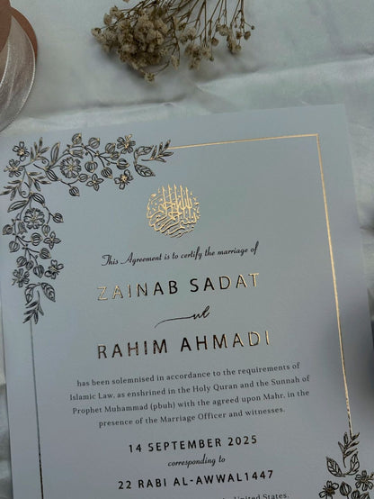 Aurora' Charm- Gold Foil