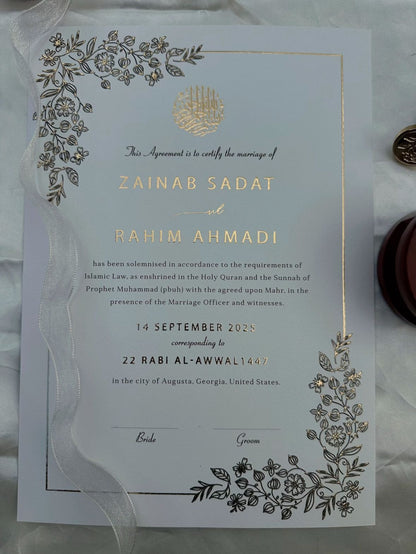 Aurora' Charm- Gold Foil